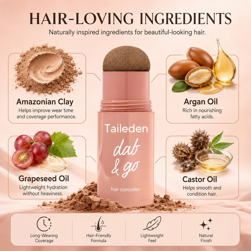 10-Second Hair Concealer Cover Grays. Fill Thin Areas. Perfect Your Hairline.