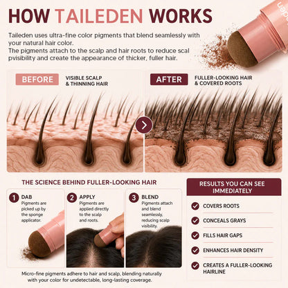 10-Second Hair Concealer Cover Grays. Fill Thin Areas. Perfect Your Hairline.