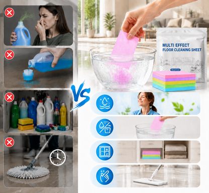 Multi-Effect Floor Cleaning Sheets 60-Pieces