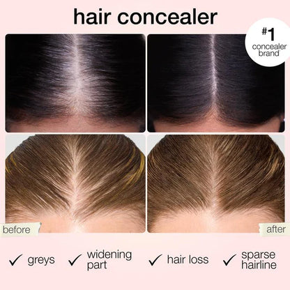 10-Second Hair Concealer Cover Grays. Fill Thin Areas. Perfect Your Hairline.