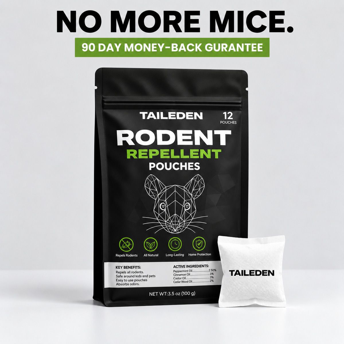 Natural Groundhog Repellent Pouches — Protect Your Yard & Garden
