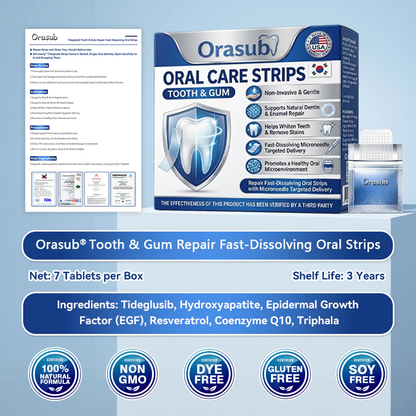 Orasub® Fast-Dissolving Oral Care Strips A Simple Daily Strip to Support a Fresher, Cleaner, Smoother-Feeling Smile