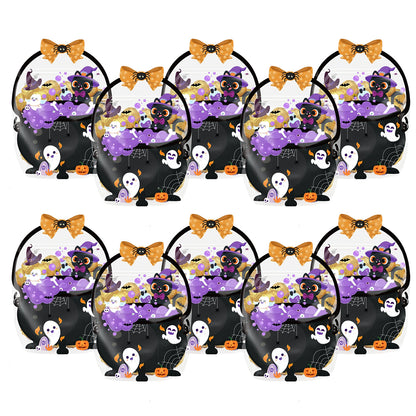 📢📢40% OFF !! ⏰Halloween Transparent Pumpkin Favor Bags