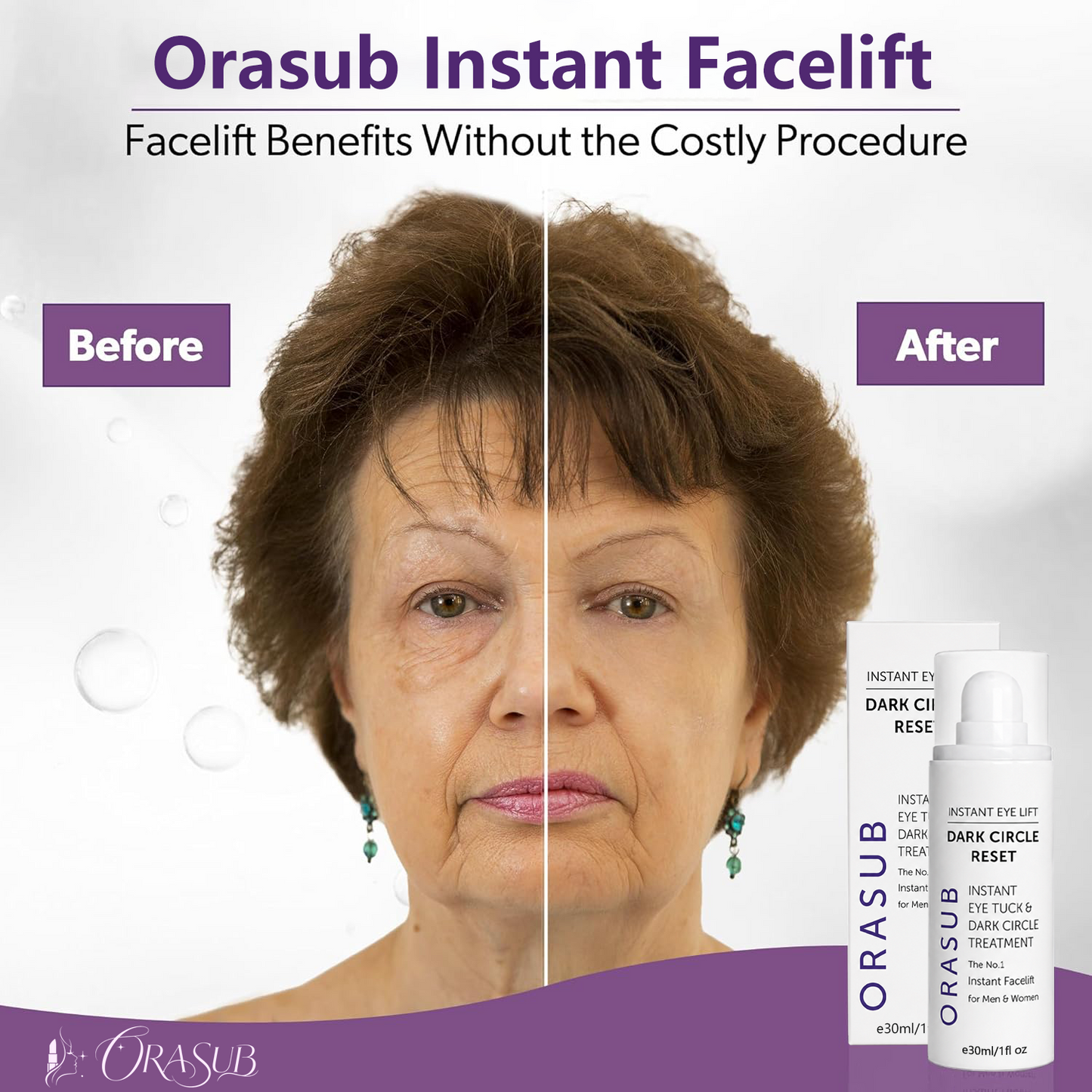 🔥LAST DAY 60% OFF!!ORASUB miracle peptide Instant Facelift Anti Aging Eye Serum