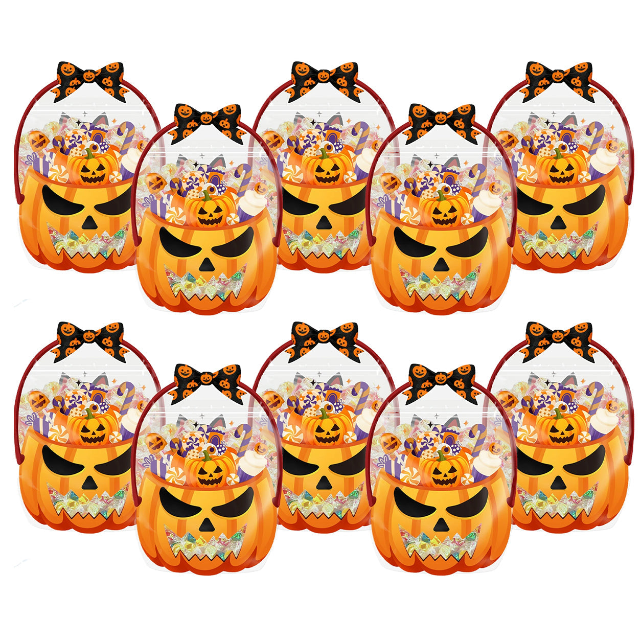 Pumpkin Ghost Face 10 PCS