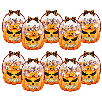 📢📢40% OFF !! ⏰Halloween Transparent Pumpkin Favor Bags
