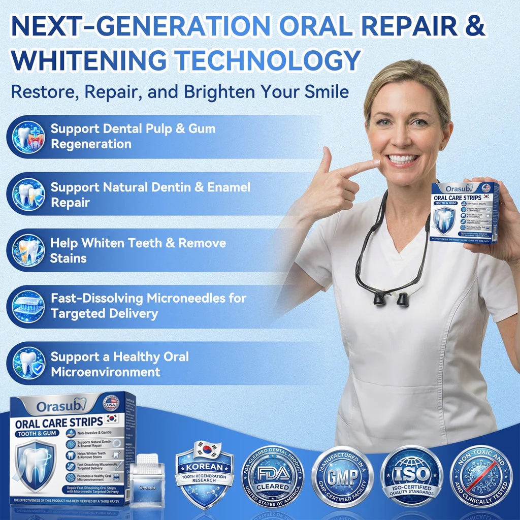 Orasub® Fast-Dissolving Oral Care Strips A Simple Daily Strip to Support a Fresher, Cleaner, Smoother-Feeling Smile