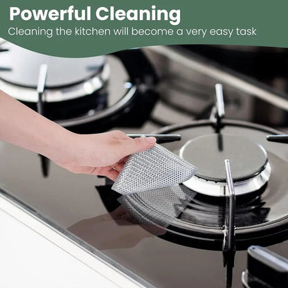 🔥12-Pack Double-Layer Metal Mesh Dish Cloths