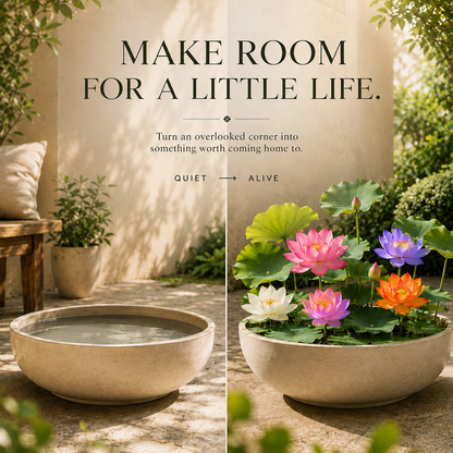 Grow Your Own Mini Lotus Garden | Mixed Color Bowl Lotus Seeds