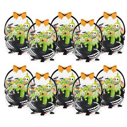📢📢40% OFF !! ⏰Halloween Transparent Pumpkin Favor Bags