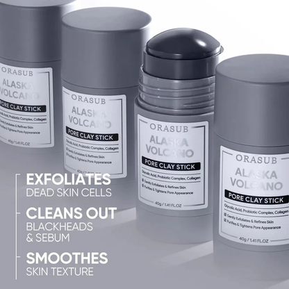 🔥 Last day! 60% ORASUB Alaska Volcano Pore Clay Stick Cleansing Blackhead Remover Face Mask Stick