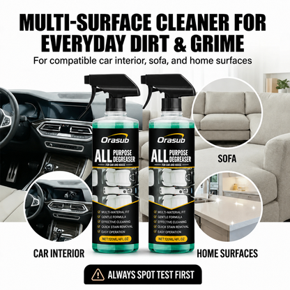 Multipurpose Foam Cleaner Spray - Heavy Duty Stain Remover for Car Interiors & Home Surfaces