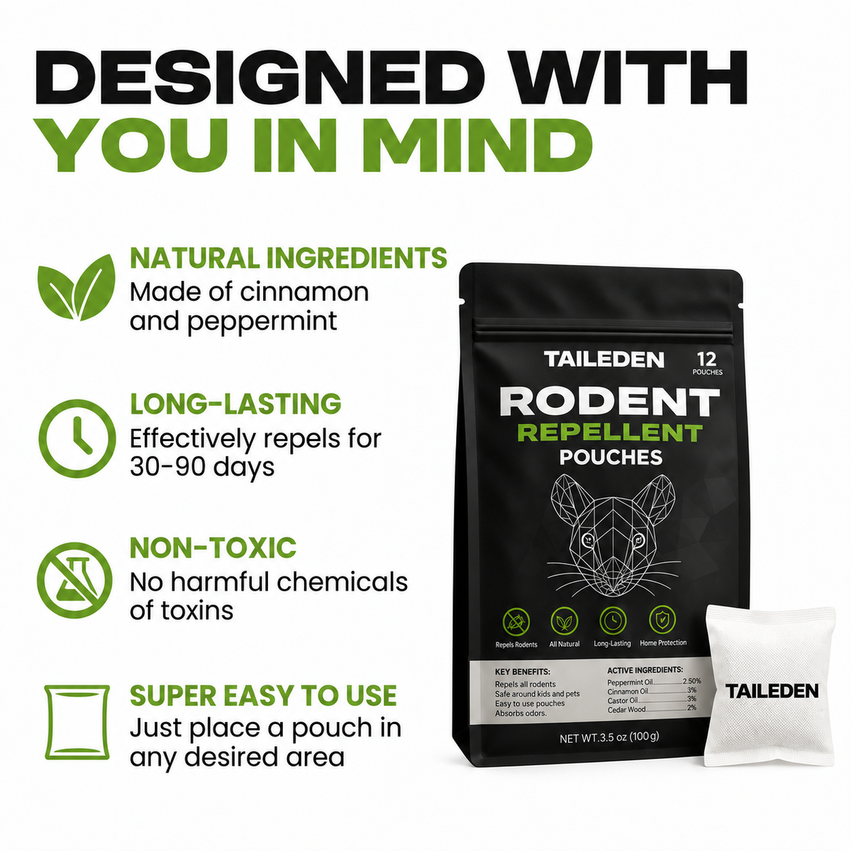 Natural Groundhog Repellent Pouches — Protect Your Yard & Garden