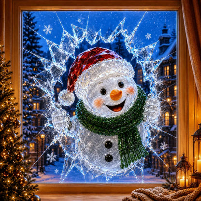 🎄 ✨Limited-Time Christmas Window Decals — 3D Shattered-Glass Effect