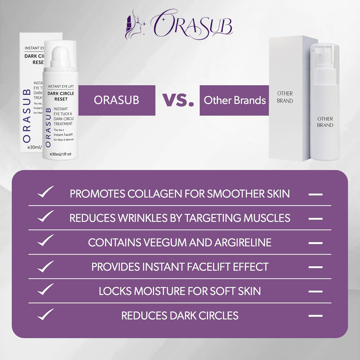 🔥LAST DAY 60% OFF!!ORASUB miracle peptide Instant Facelift Anti Aging Eye Serum