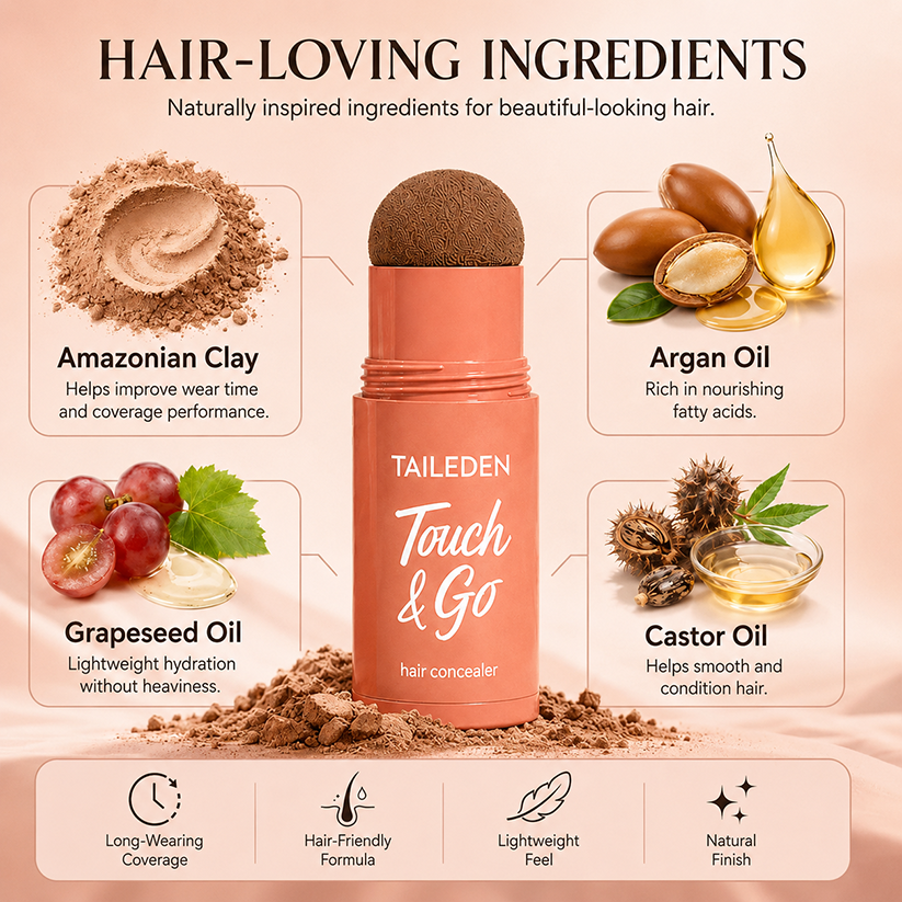 10-Second Hair Concealer Cover Grays. Fill Thin Areas. Perfect Your Hairline.