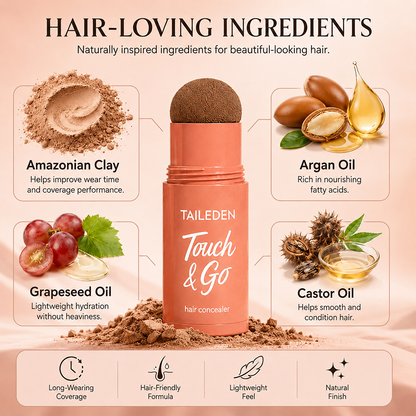 10-Second Hair Concealer Cover Grays. Fill Thin Areas. Perfect Your Hairline.