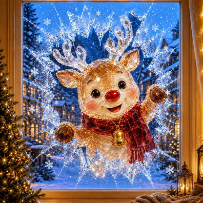 🎄 ✨Limited-Time Christmas Window Decals — 3D Shattered-Glass Effect