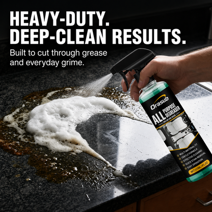Multipurpose Foam Cleaner Spray - Heavy Duty Stain Remover for Car Interiors & Home Surfaces