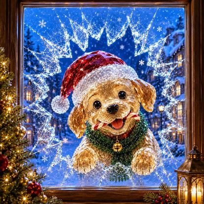 🎄 ✨Limited-Time Christmas Window Decals — 3D Shattered-Glass Effect