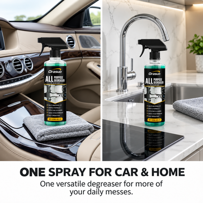Multipurpose Foam Cleaner Spray - Heavy Duty Stain Remover for Car Interiors & Home Surfaces