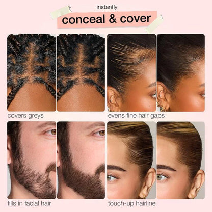 10-Second Hair Concealer Cover Grays. Fill Thin Areas. Perfect Your Hairline.