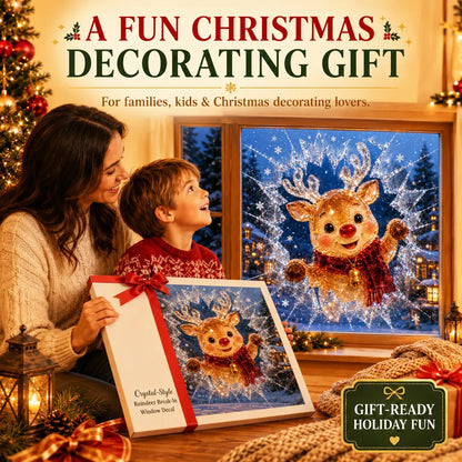 🎄 ✨Limited-Time Christmas Window Decals — 3D Shattered-Glass Effect