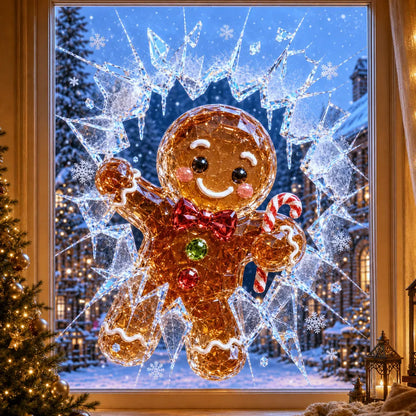 🎄 ✨Limited-Time Christmas Window Decals — 3D Shattered-Glass Effect