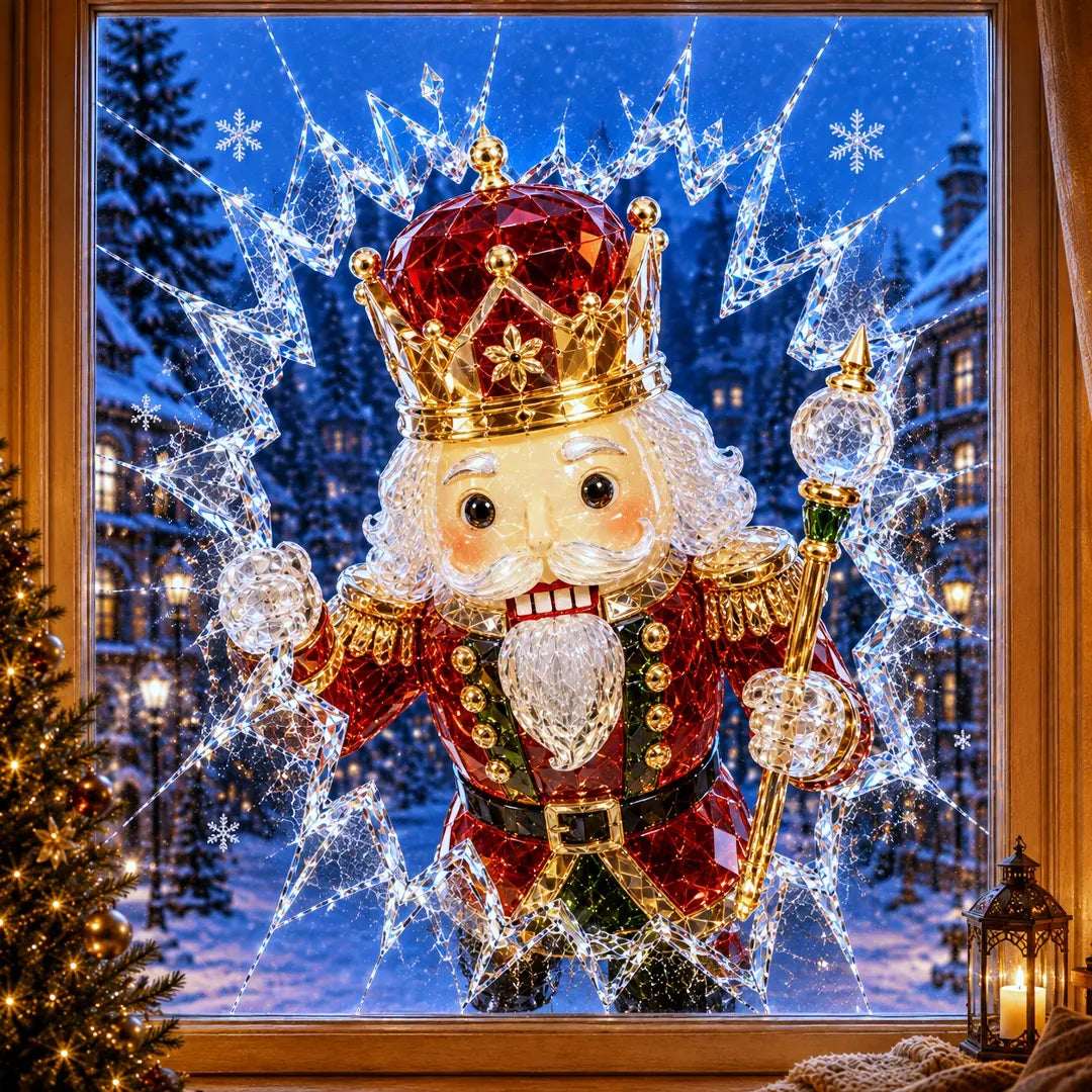 🎄 ✨Limited-Time Christmas Window Decals — 3D Shattered-Glass Effect