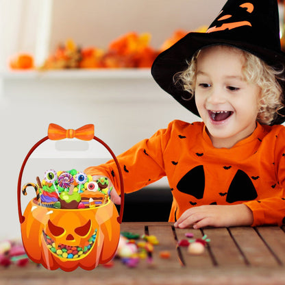 📢📢40% OFF !! ⏰Halloween Transparent Pumpkin Favor Bags